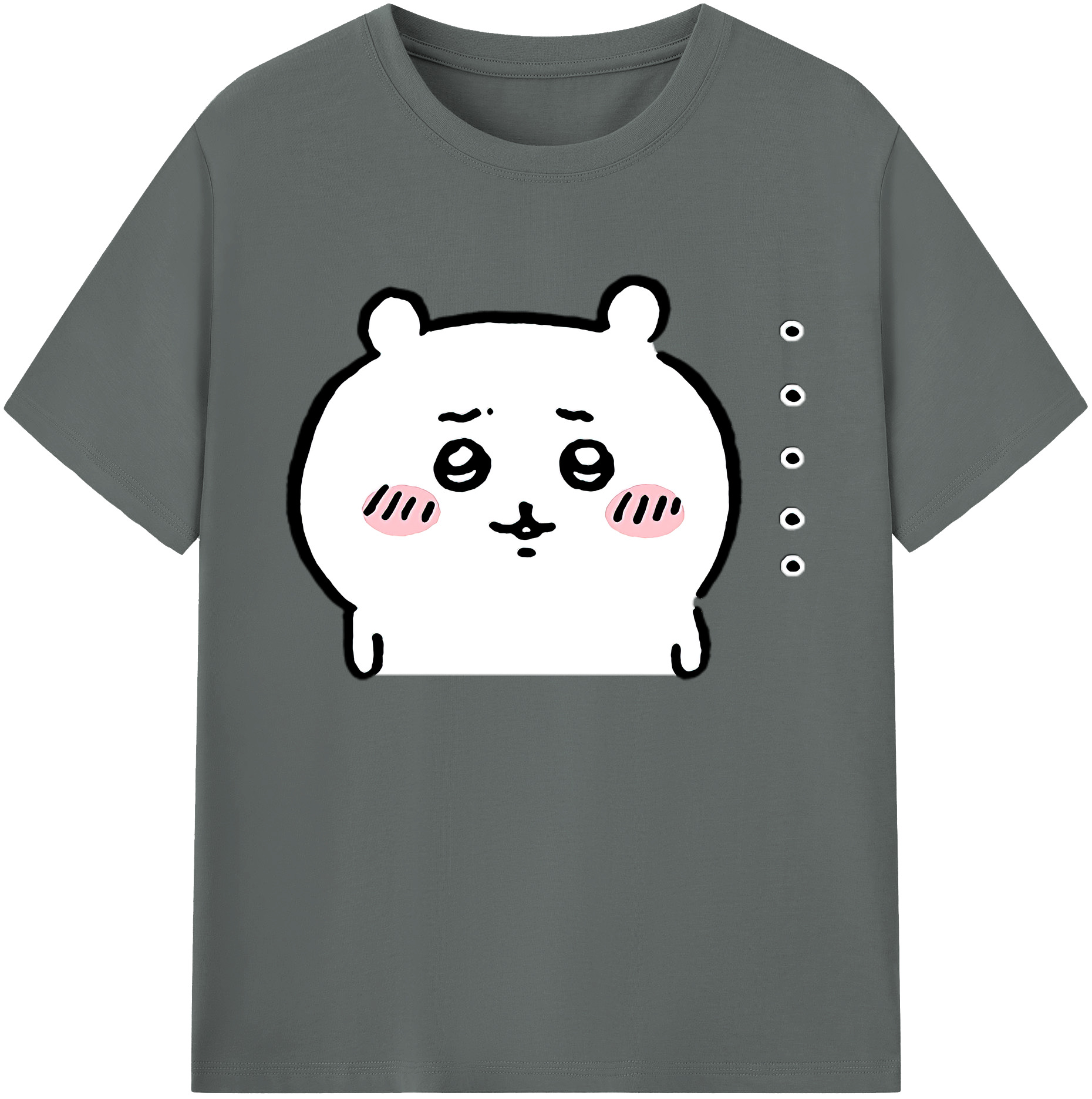 （画像用） ちいかわ ちいかわ Chii-kawa chiikawa 綿100％ メンズ半袖Tシャツ｜肌触りやわらか＆通気性